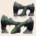 Resin aquarium decoration with simulated rock mountain and cave, suitable for fish tanks, by Everything Baby.
