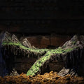 Colorful resin aquarium decoration with simulated rock mountain and cave for fish tank hide and play, by Everything Baby.