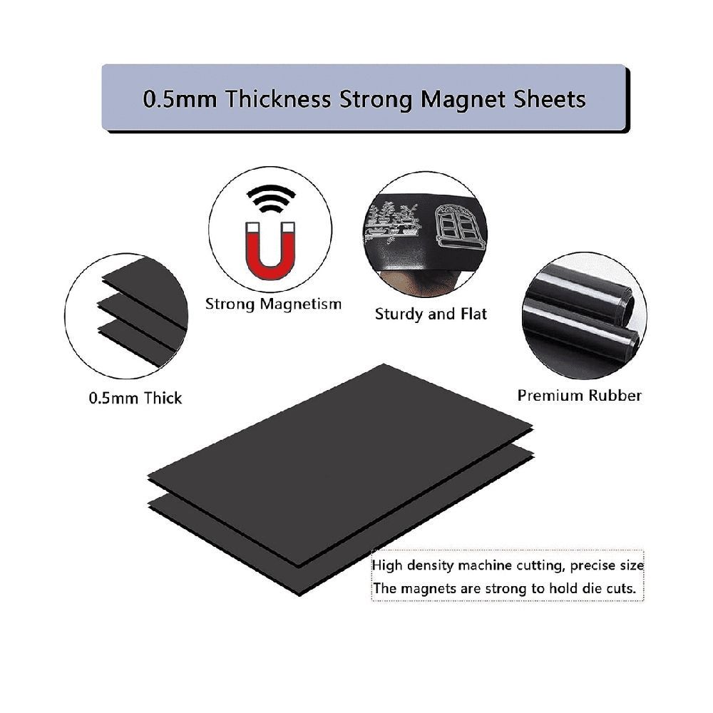 Set of 40 magnetic die storage pockets and sheets for craft envelopes, 0.5mm thick, suitable for organizing building toys.
