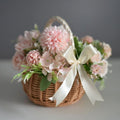 Woven flower basket by Everything Baby, 19cm wicker basket with colorful flowers, perfect for baby and kids outdoor play.