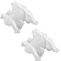 Two frog-shaped resin molds for epoxy casting, cute 3D animal silicone molds suitable for baby and kids nursing projects.