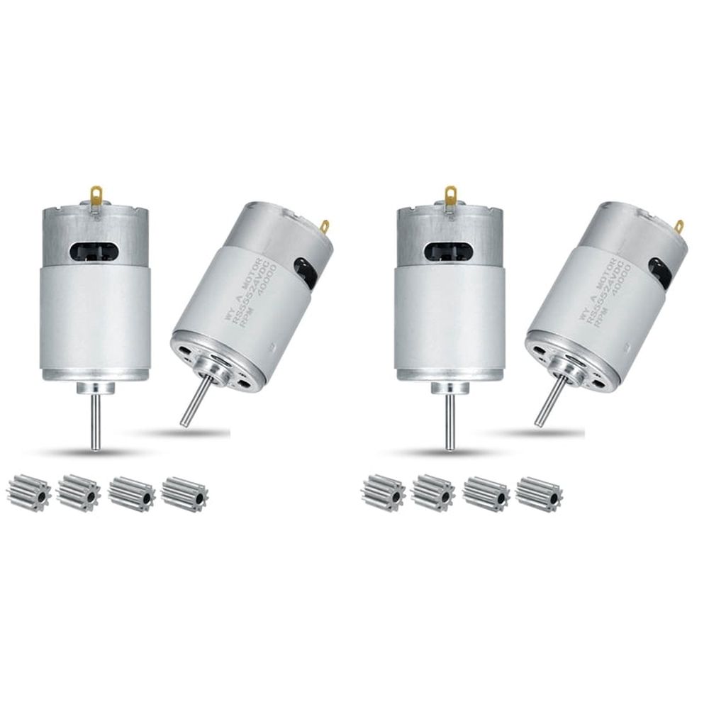 24V 40000RPM electric motor for kids' ride on cars, high-speed RS555 motor from Everything Baby, 4-pack for ride-on toy vehicles.