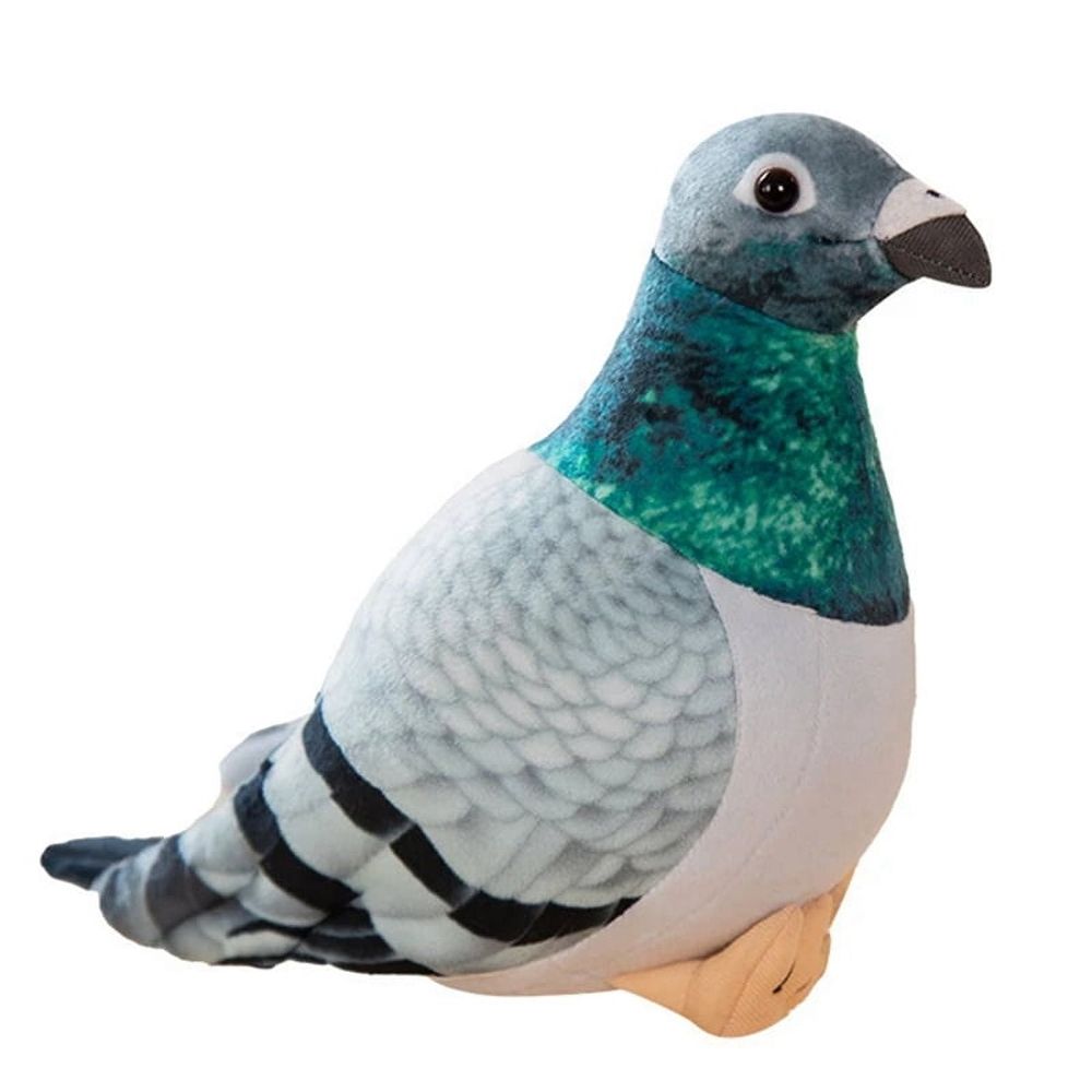 Cute plush pigeon toy from Everything Baby, perfect for pretend play, home decor, or as a soft animal gift for kids.