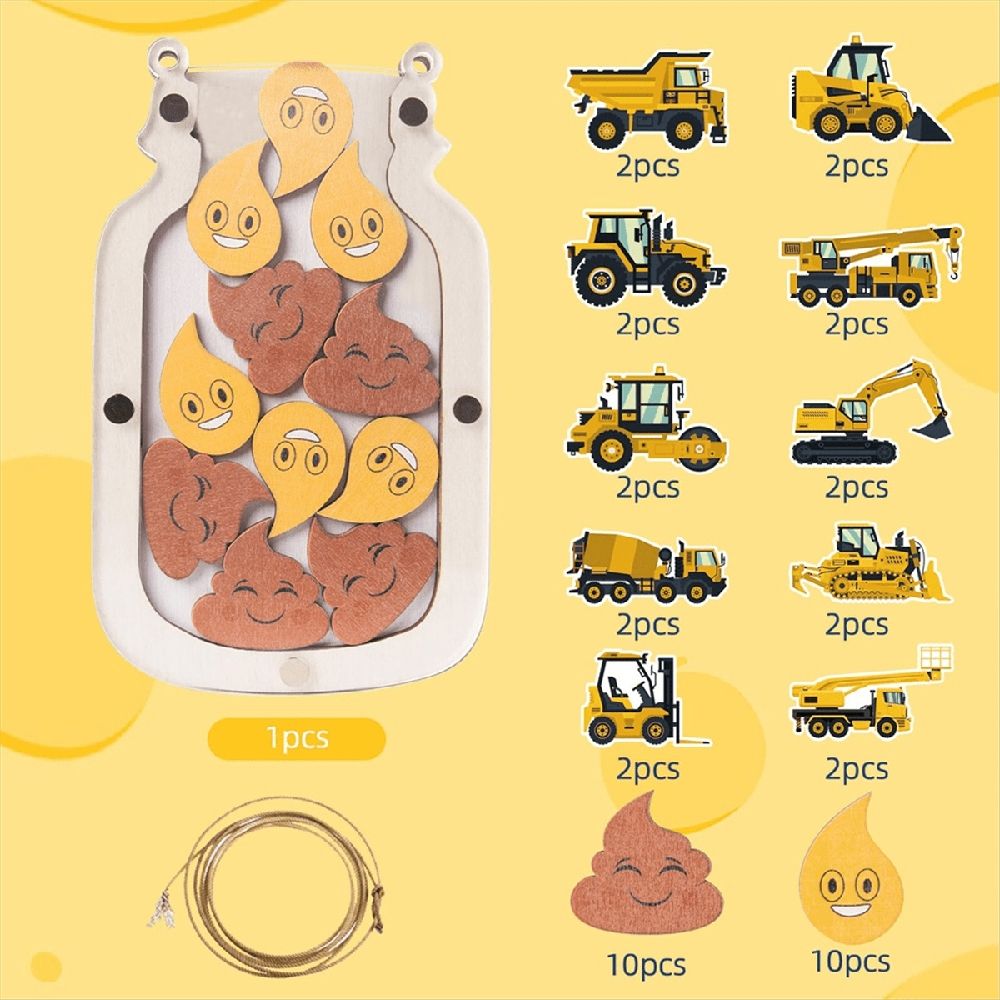 Ocean-themed reward jar for kids with truck design, used as a classroom or potty training behavior chart by Everything Baby.