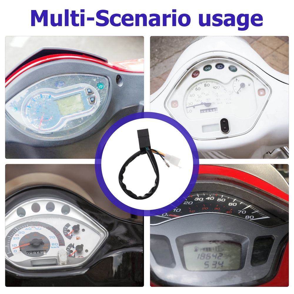 Digital motorcycle gear indicator by Everything Baby, mounted on a ride-on motorcycle for offroad and street use.