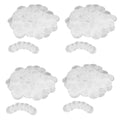 Set of 240 white round Capiz shells with holes, ideal for wind chimes, jewelry making, and home decor by Everything Baby.