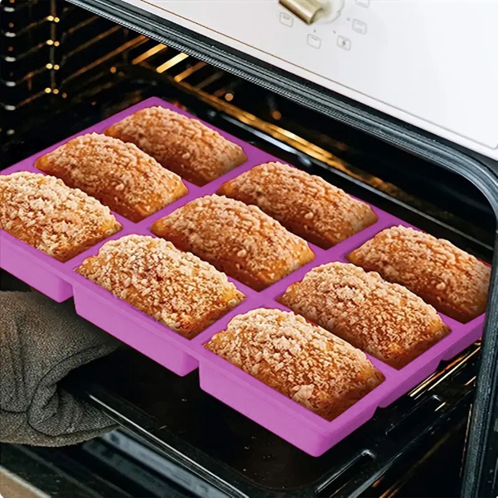 Non-stick silicone mini loaf pan for baking bread, meatloaf, and brownies, food-grade and BPA-free, from Everything Baby