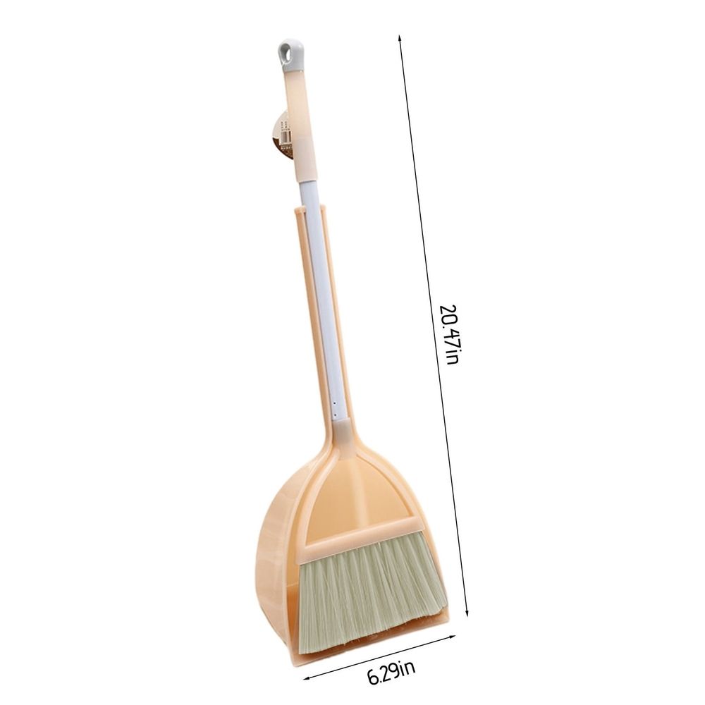 Kids mini broom and dustpan set by Everything Baby, toddler pretend play cleaning toy for safe, interactive household fun.