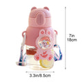 Cute kids water bottle for girls, leak-proof toddler cup with colorful design, ideal for birthdays and everyday hydration.