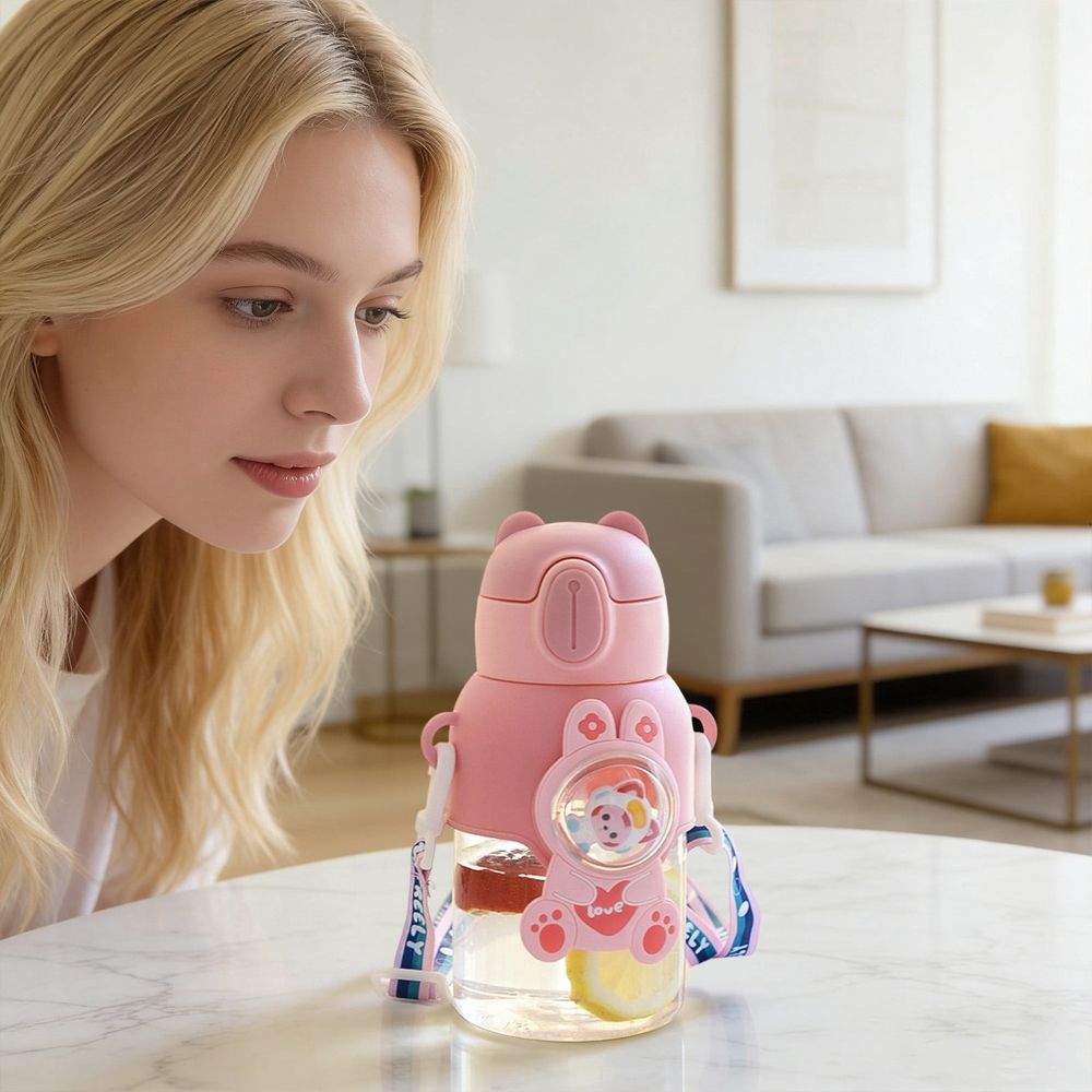 Cute kids water bottle for girls by Everything Baby, leak-proof toddler cup ideal for birthdays and everyday hydration.