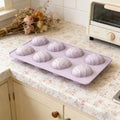 Egg-shaped silicone baking molds for eggs, chocolates, and desserts, suitable for baking, mousse, and handmade soap.