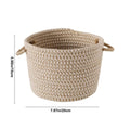 Mini rope woven storage basket by Everything Baby, cute toy box for nursery, living room, or closet organization.