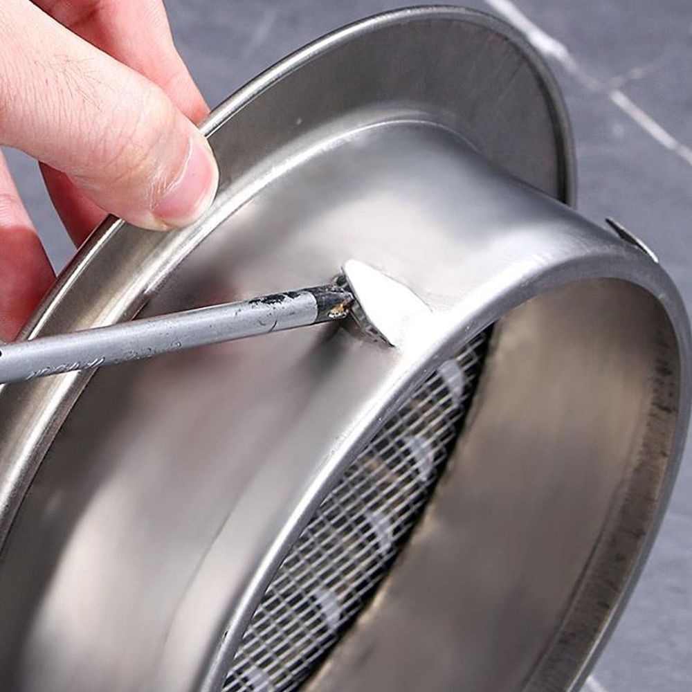 Round stainless steel vent cover with screen mesh, suitable for kitchen, bathroom, study-room, and office ventilation.