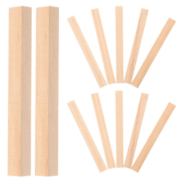 Set of 30 unfinished wood dowel rods for crafts and projects, beige sticks ideal for kids' building toys and artistic decorations.