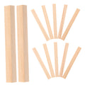 30 unfinished wood dowel rods for crafts and projects, beige sticks suitable for kids' building toys and artistic decorations.