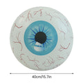 Green Halloween inflatable outdoor decoration with LED-lit bloodshot eyeballs, 15.7 inches, for lawn and garden Halloween decor.