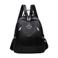Water-repellent women's anti-theft casual backpack with large capacity, convertible shoulder straps, ideal for travel, school, and outdoor use.