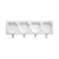 White silicone ice cream molds for kids, 13.85x5.19 inches, DIY frozen dessert maker, pretend play toy by Everything Baby