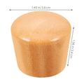 Six colorful wooden handles for pot lids, replacement cookware knobs, perfect for kitchen pots and pans.