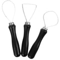 Black pottery sculpting tools set with three tools for clay crafting and carving projects, ideal for kids' art and drawing activities.