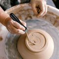 Black pottery sculpting tools set for clay crafting and carving projects, ideal for kids' art and drawing activities.