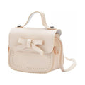 Cute kids bow-shaped shoulder bag by Everything Baby, featuring a mini baby purse with a lovely, colorful bow design.