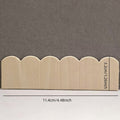 Set of 24 miniature wooden roof tiles for dollhouse DIY projects, perfect for kids' building toys and craft accessories.