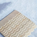 Set of 24 miniature wooden roof tiles for dollhouse DIY projects, suitable for Christmas and Halloween toy decorations.