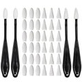 Blending stumps for drawing with 40 replacement sponge wipes, ideal for shading and highlighting in art and drawing projects.