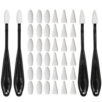 Blending stumps for drawing with 40 replacement sponge wipes, ideal for shading and highlighting in art and drawing projects.