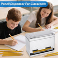 Everything Baby pencil dispenser holder for classroom organization, with pencils inside, ideal for teachers and students.