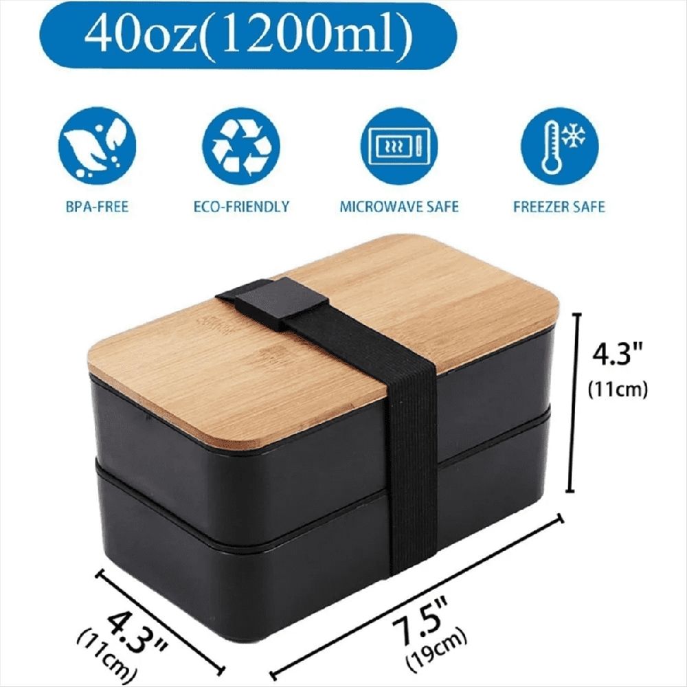 Stackable lunch box with thermal insulation bag by Everything Baby, suitable for office workers and students.