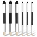 Six-piece set of double-headed artist blending sponge pens for drawing and sketching, ideal for kids' art and coloring projects.