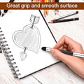 Six-piece artist blending sponge pens with double-headed foam sticks for drawing and sketching, ideal for art and coloring projects.