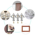 Heavy duty drywall anchors with screws from Everything Baby, suitable for drywall, sheetrock, and hollow walls in a 50-pack kit.