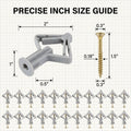 Heavy duty drywall anchors with screws in a 50-pack, suitable for sheetrock and hollow walls, by Everything Baby.