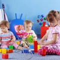 Miniature doll high chair with tray, adjustable and foldable, designed for pretend play and doll accessories by Everything Baby.
