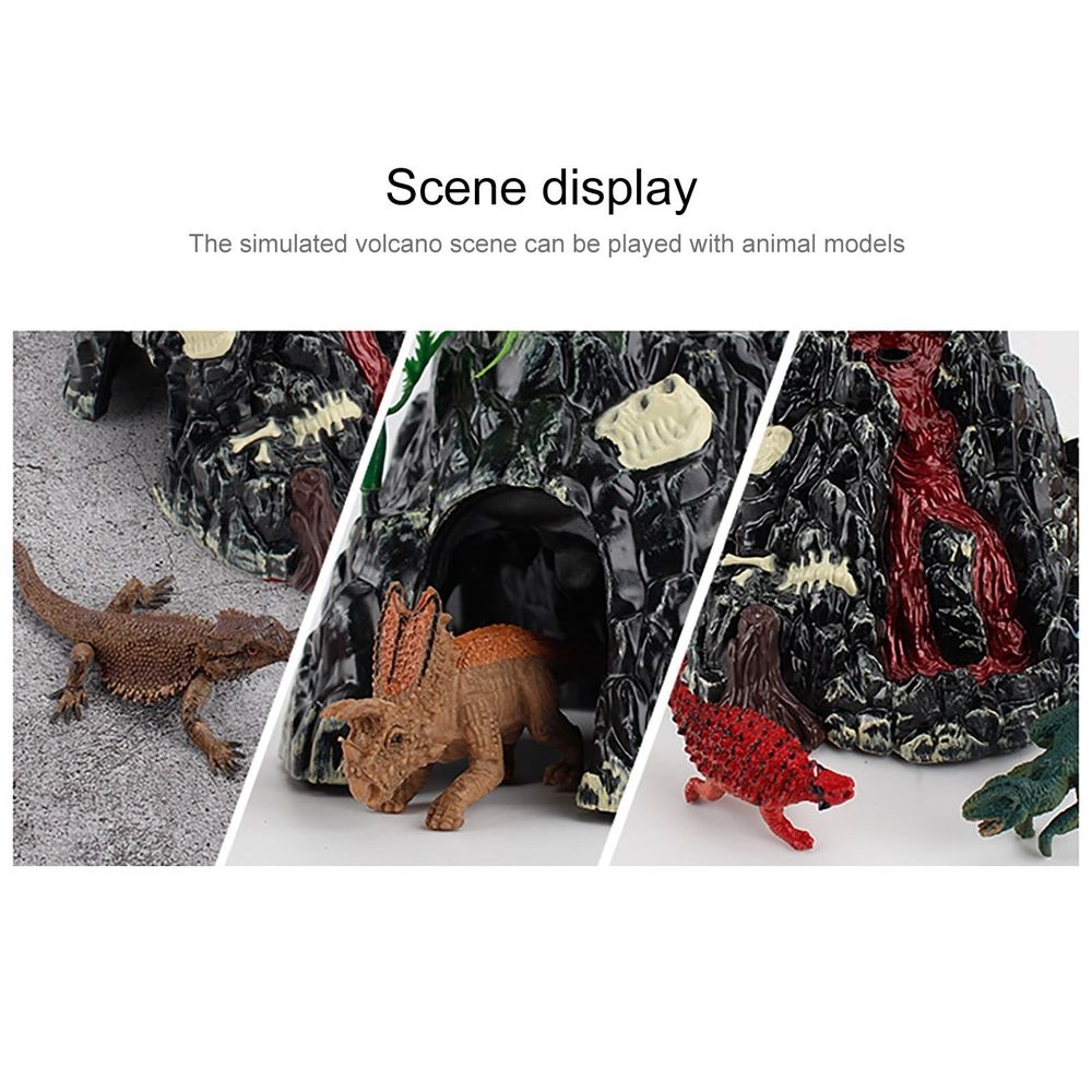 Everything Baby volcanic eruption model with sound, lights, and spray for kids outdoor play and educational fun.