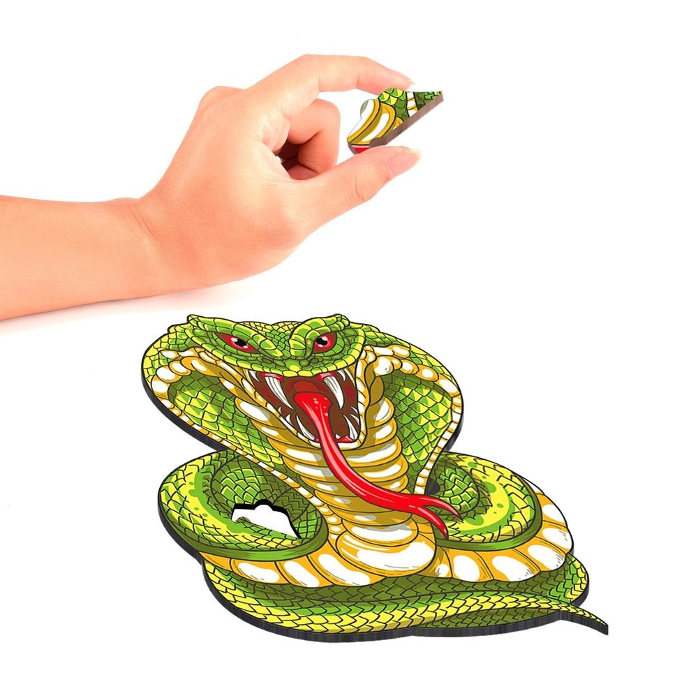 Colorful snake-shaped wooden puzzle toy for kids, suitable for outdoor and indoor play, from Everything Baby Christmas gift collection.