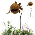 Metal carnivorous plants garden stake by Everything Baby, iron construction, outdoor lawn decor for pathway or porch display