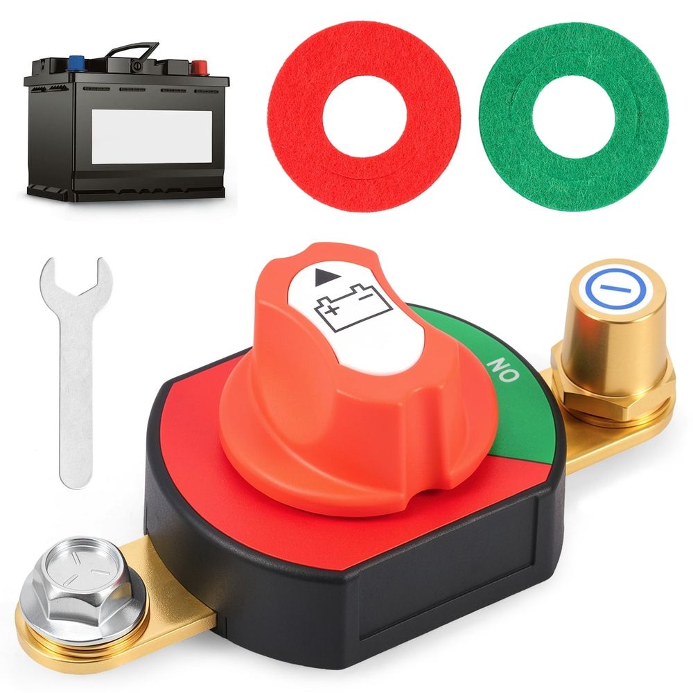 Baby ride-on car with battery disconnect switch featuring gold-plated high current bars, designed for safety and easy control.