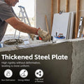 4-piece stainless steel concrete tool set with ergonomic handles, ideal for tiling, grouting, and mortar application.