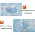 Clear disposable shower caps for women, men, and kids, waterproof, thick, large, ideal for spa, travel, and deep conditioning.