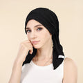 Women’s pre-tied beanie turban headwear in soft fabric, designed for comfortable sleep and hair coverage, by Everything Baby.