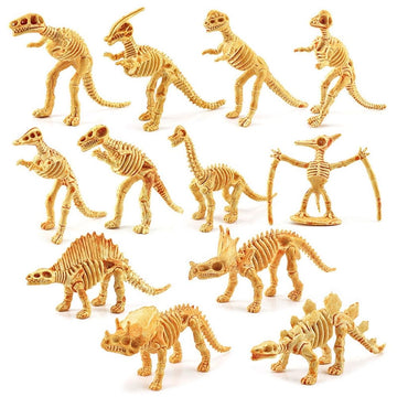 Dinosaur Fossil Skeleton Toy Party Favors, 12 Count