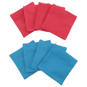 8 Pcs Mini Bean Bags Set Cornhole Bean Bags Toss Game Bags for Fun Sports Outdoor Family Game Oxford cloth Red&Blue