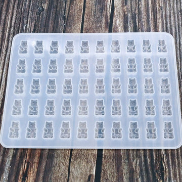 Clear Silicone Bear Mold for DIY Candy, Gummy, Fondant, Chocolate, and Household Baking Crafts