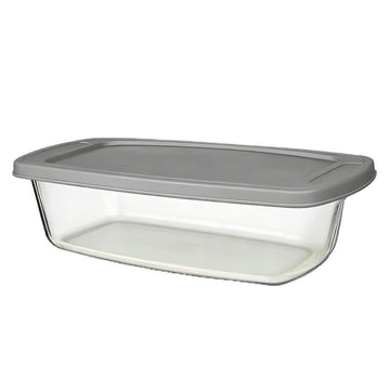 Glass Loaf Pans with Lids Storage and Baking Dishes 5.5x10.6x3 Inch Meatloaf Pan BPA Free Airtight Lids Grip Handle Easy Carry Microwave Oven Safe for Bread Cakes