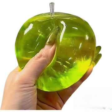 Squishies Apple Slow Rising Fruit Squishies, Realistic Squeeze Luck Green Apples Rebounding Stress Ball Soft Anxiety Relief Fidget Toy for Adults Cute Desk Decor & Party Favors(Green 1pc)