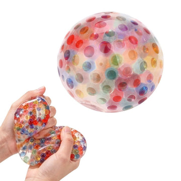 Spongy Bead Balls Squeeze - 6 cm Ultra-Soft Slow Rising Jumbo Squishies Spongy Stress Ball, Stress Relief Toy for Adults, Focus & Relaxation